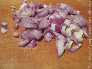 Гренки с овощами