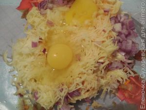 Гренки с овощами