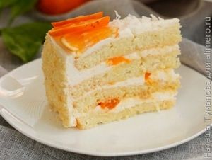 МАНДАРИНОВО-АПЕЛЬСИНОВЫЙ ТОРТ