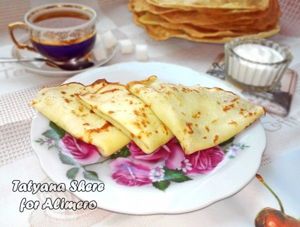Блинчики со сливочным маслом