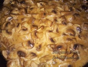 Макароны с грибами