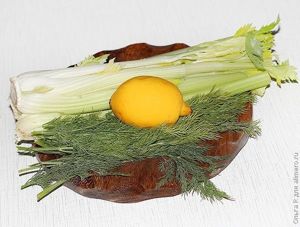 Сибас с сельдереем, лимоном и каперсами Сибас с сельдереем, лимоном и каперсами