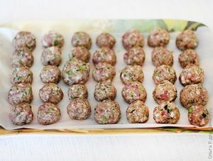 Фрикадельки из свинины с креветками