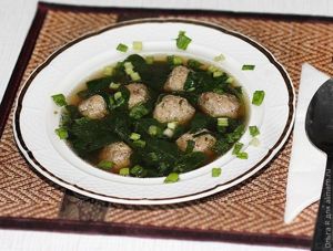 Фрикадельки из свинины с креветками