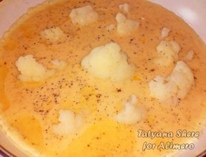 омлет с цветной капустой
