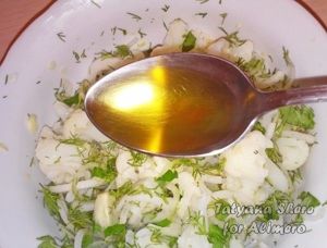 салат с цветной капустой