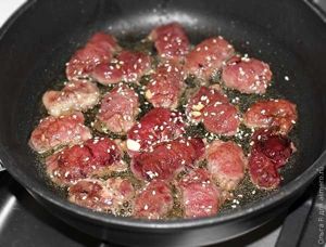 Жареные куриные сердечки Жареные куриные сердечки
