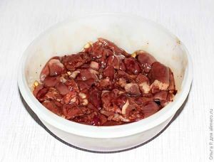 Маринад для куриных сердечек
