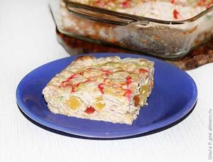 Творожная запеканка без муки с цукатами и овсянкой