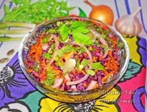 Салат из синей капусты