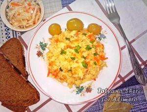 Рис с капустой