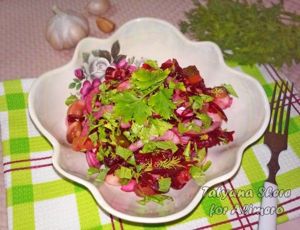 Салат со свеклой и фасолью