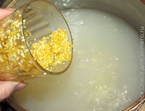 суп из кукурузной крупы