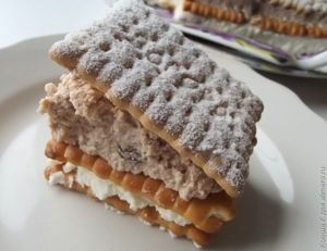 торт из печенья и творога