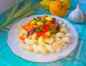 макароны с овощами
