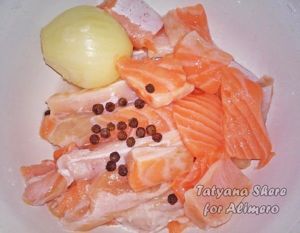 Салат с сёмгой
