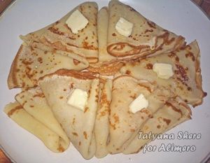 Блинчики со сливочным маслом