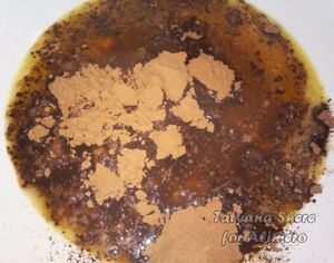 Шоколадный бисквит с орехами