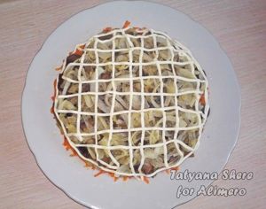 Салат Новогодние часы
