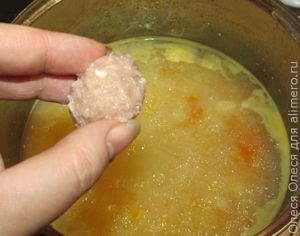 суп из кукурузной крупы