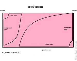 юбка с перепадом длины