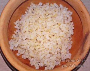 Рис с овощами в горшочке