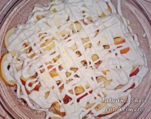 Запеченные яблоки с орехами