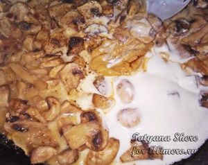 Макароны с грибами