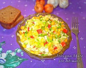 Салат с крабовыми палочками
