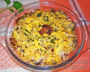 Грибы в сметане