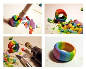 Кольца из полимерной глины, мастер-классы.