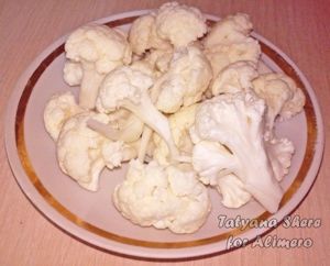 омлет с цветной капустой