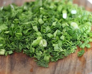 Винегрет с маринованными грибами