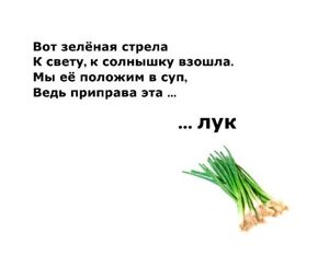 Загадки о фруктах, ягодах и овощах.
