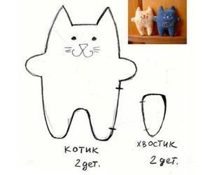 Животные из фетра, выкройки.