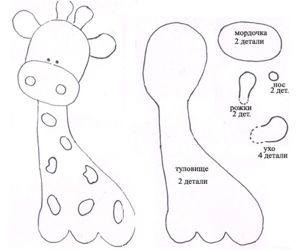 Животные из фетра, выкройки.
