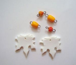 Серьги из пластики, мастер-классы.