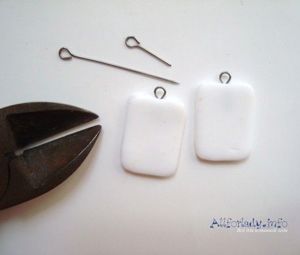 Серьги из пластики, мастер-классы.