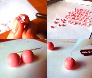 Серьги из пластики, мастер-классы.