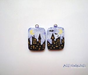 Серьги из пластики, мастер-классы.