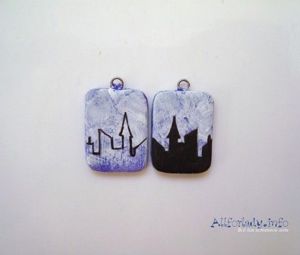 Серьги из пластики, мастер-классы.