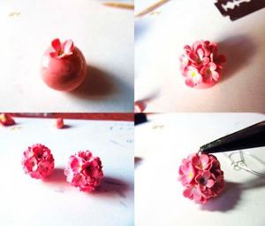 Серьги из пластики, мастер-классы.