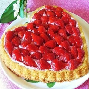 Торт на день влюблённых