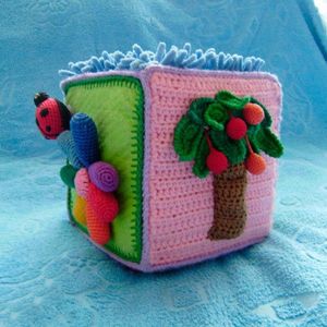 Вязаные развивающие кубики, идеи.