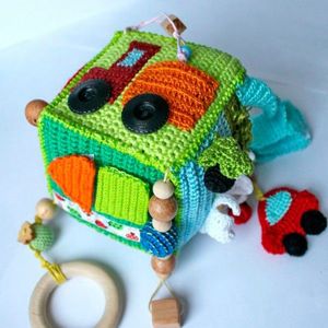 Вязаные развивающие кубики, идеи.