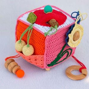 Вязаные развивающие кубики, идеи.