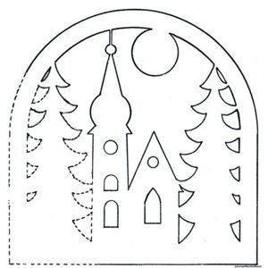 Новогодние трафареты на окна