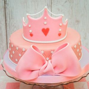 Оформление торта для девочки