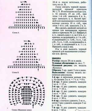 Прихватки, схемы.
