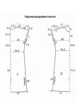 Простые летние платья, выкройки.